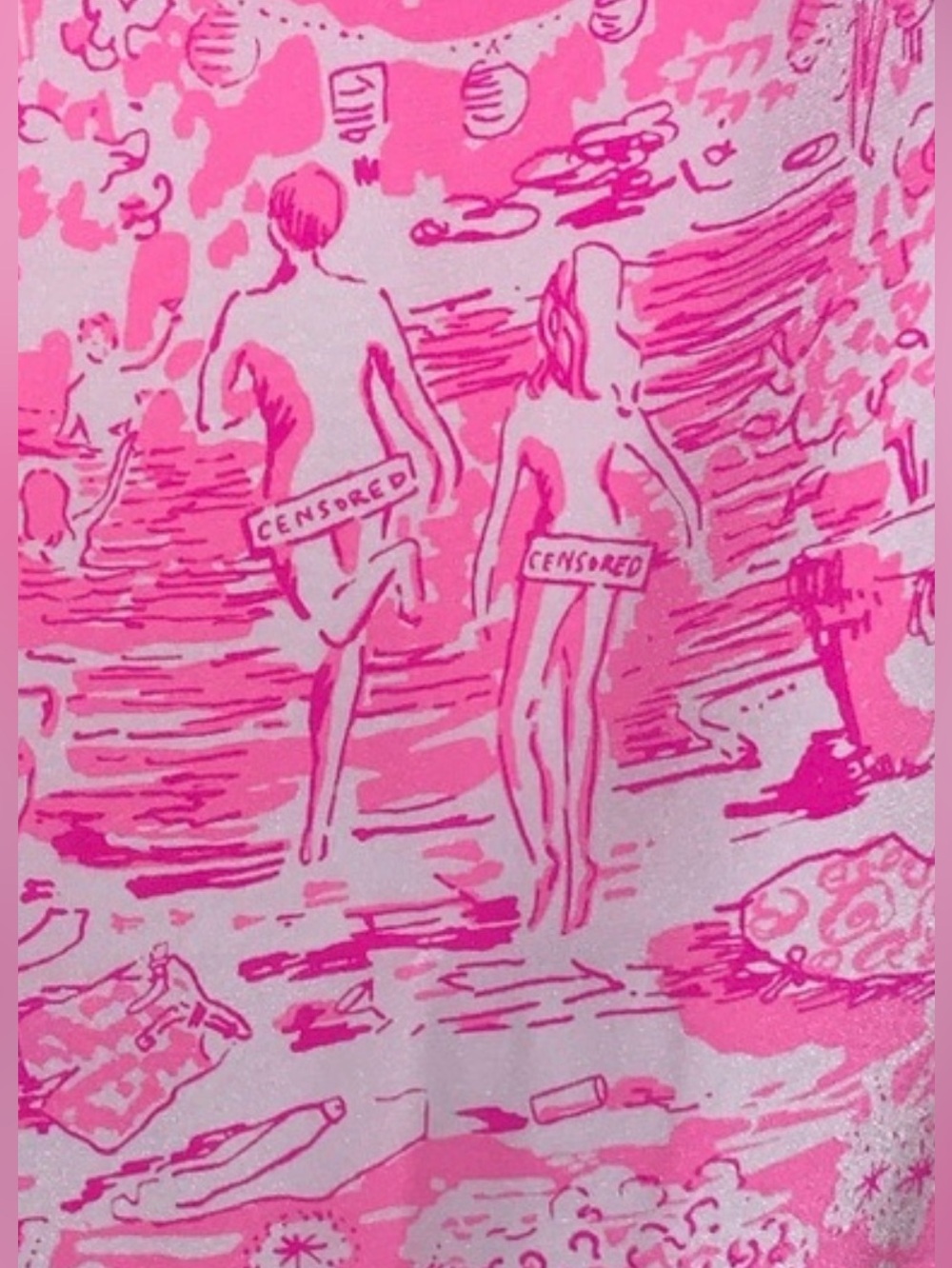 Lilly Pulitzer Pink and White Mini Dress